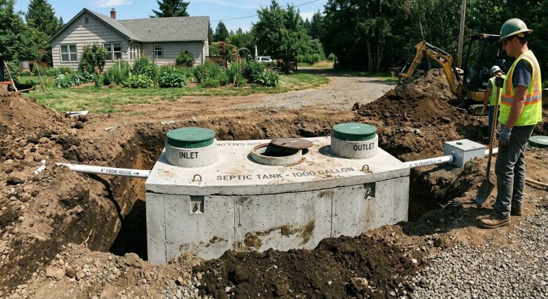 Sewage Tank Installation in Austin, TX