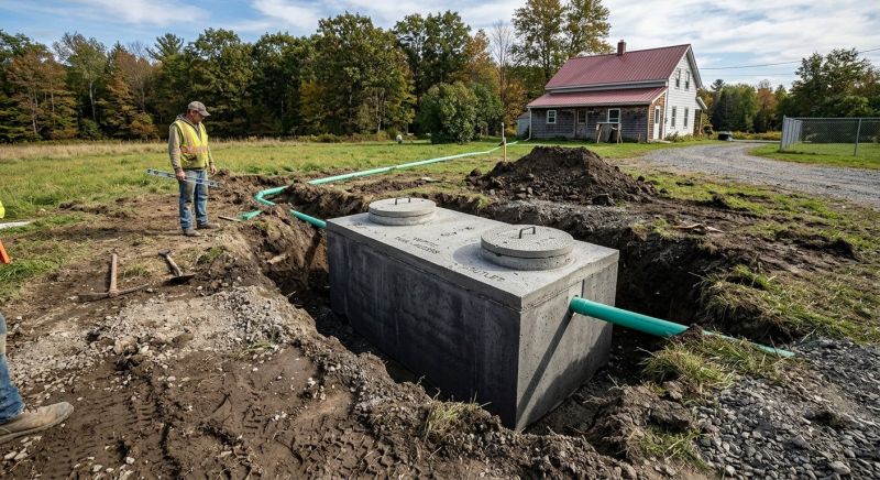 Sewage Tank Installation in Austin, TX